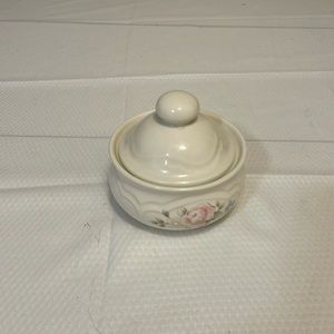 Pfaltzgraff Tea  Rose  Design Sugar Jar with Lid